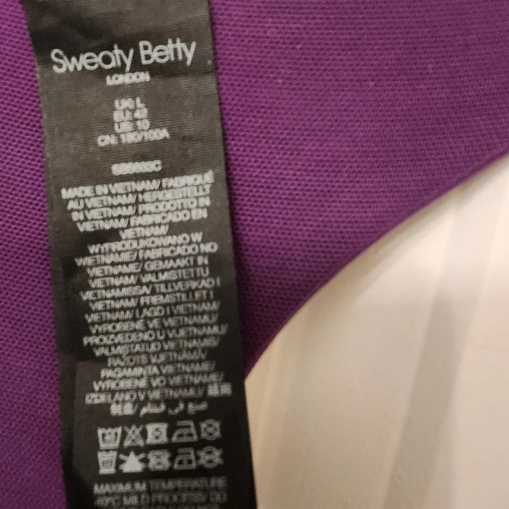 Sweaty Betty Power Workout Colorblock Performance Dress Deep Purple